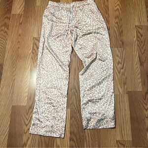 Victoria's Secret Leopard Print Pajama Pants - Pink and Cream